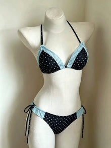 2026 Y2K Lace Up Vintage Bikini Set For Women Beachwear