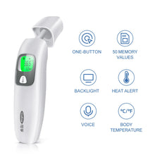 Cofoe 2 in 1 Digital Forehead & Ear Thermometer Non-Contact Medical Thermometer Baby/Adult  ±0.1℃ Temperature precise Measure