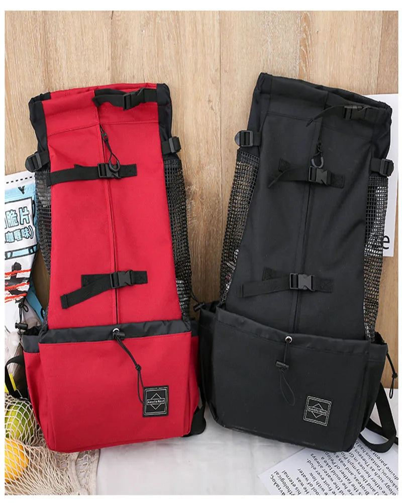 Dog Backpack Carrier Open Top Pet Travel Bag Breathable Washable Portable Outdoor Cycling Shopping Puppy Cat Backpack Pet