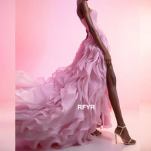 RFYR Prom Gown Pleated A Line Evening Gowns High Slit Party Gowns فساتين مناسبة رسمية  Elegant Evening Dresses Customized