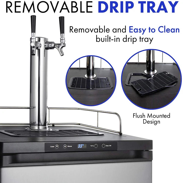 Kegerator and Beer Fridge Cooler Dispenser Machine