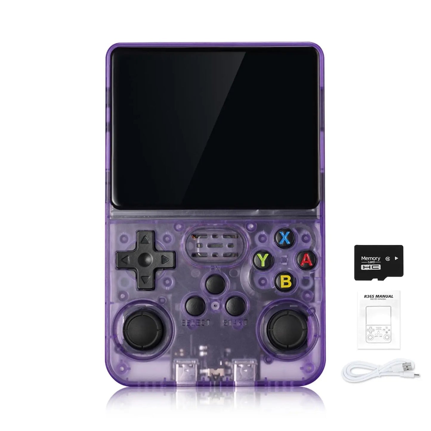 R36S Retro Handheld Game Console Linux System 3.5-Inch IPS HD Built 20000 Classical Games Portable Game Console