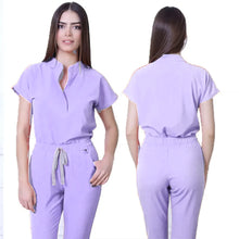 Hot Selling Quick Drying Nurse Stretch Scrubs Sets for Women Summer Sleeves Hospital Nursing Scrubs Uniforms Medical Work Wear