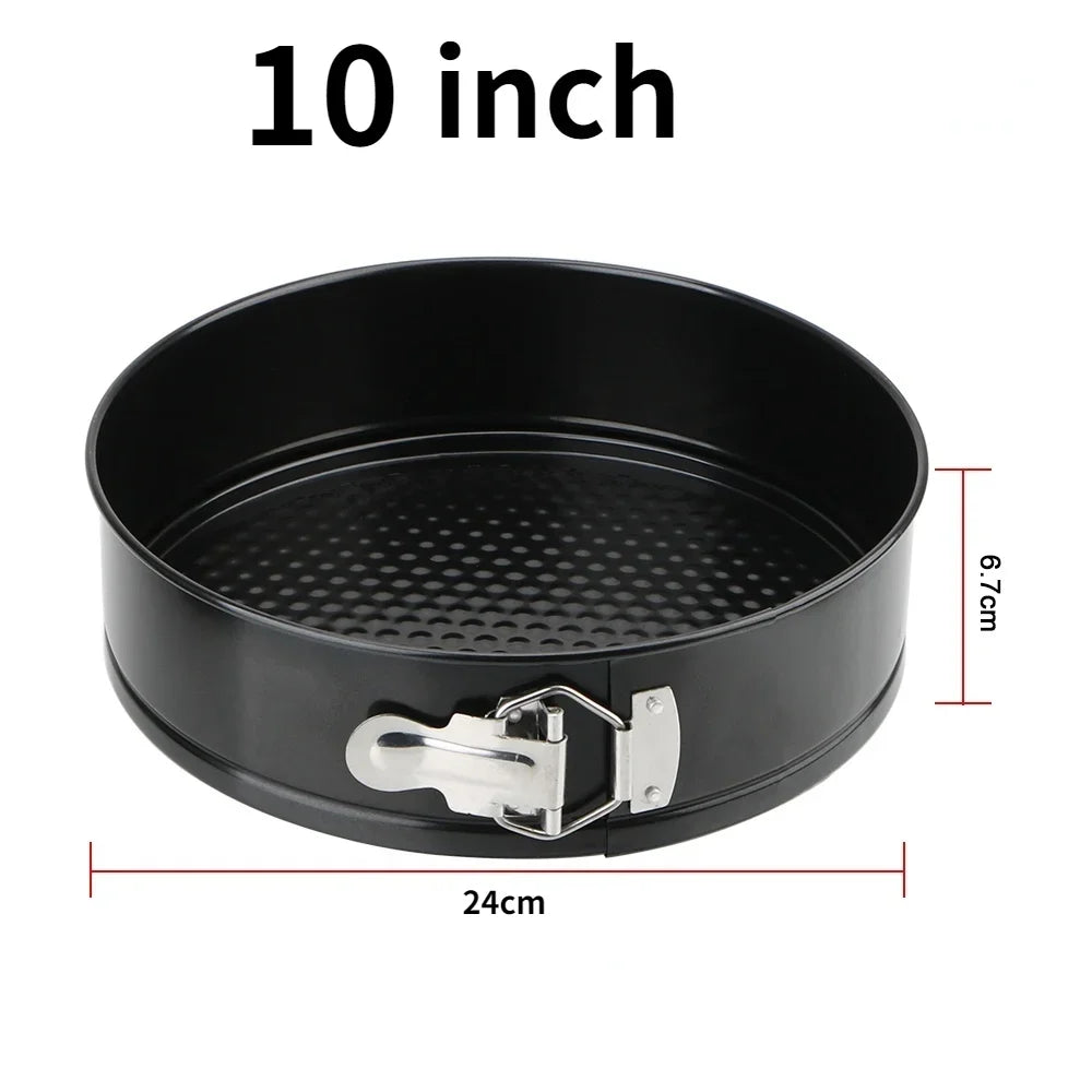 Removable Bottom Non-Stick Metal Bake Mould Round Cake Pan Bakeware  Carbon Steel Cakes Molds Kitchen Accessories