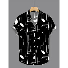 Men's Shirt 3D Printed Retro Fashion Top Short Sleeved Beach Sports Shirt Street Hawaiian Short Sleeved Shirt Men's Clothing