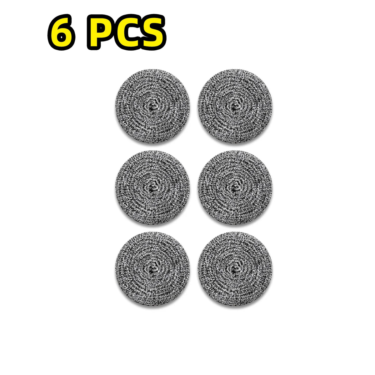 Lot de 6/12 éponges à récurer en acier inoxydable, antirouille, anti-rayures, tampons à récurer ultra-résistants pour un nettoyage en profondeur des casseroles, poêles, grills, éviers et cuisine