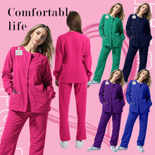 New Scrub Suit Medical Surgical Gown Stretch Tops High Quality Scrub Jacket Medicals Scrubs Uniforms Wholesale Nurse Long Sleeve