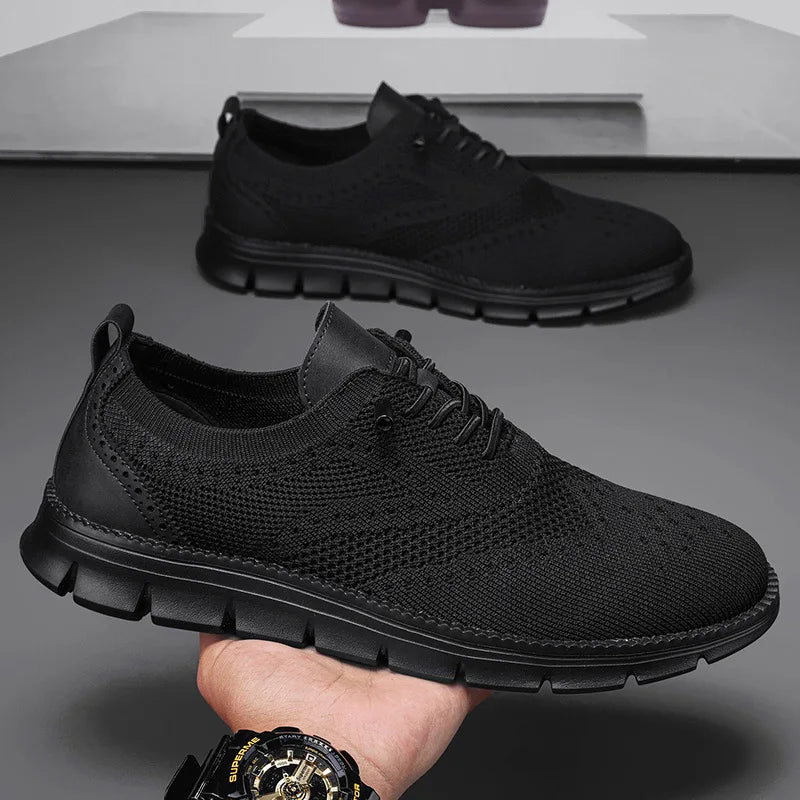 Men Casual Shoes Breeze Stylish Oxfords Fashion Formal Business Urban Breathable Shoes for Male Non Slip Dress Sneakers for Man