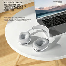 KEBIDUMEI Bluetooth 5.3 Headphones with LCD Screen Noise Cancellation Wireless Headsets 3.5mm Wired Over Ear Gaming Earphones