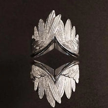 Retro Angel Wings Ring For Women Silver Color Punk Gothic Adjustable Open Ring Jewelry Unisex Accessories Gifts Wholesale