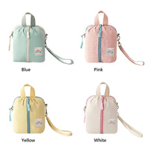Petit sac de rangement portable pour serviettes hygiéniques, trousse de toilette et de maquillage style macaron, organisateur polyvalent