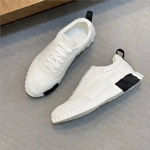 26SS Men's Casual Leather Running Shoes Breathable Low-Top Sneakers Black Comfortable Anti-Odor Rubber Sole All-Season Wear