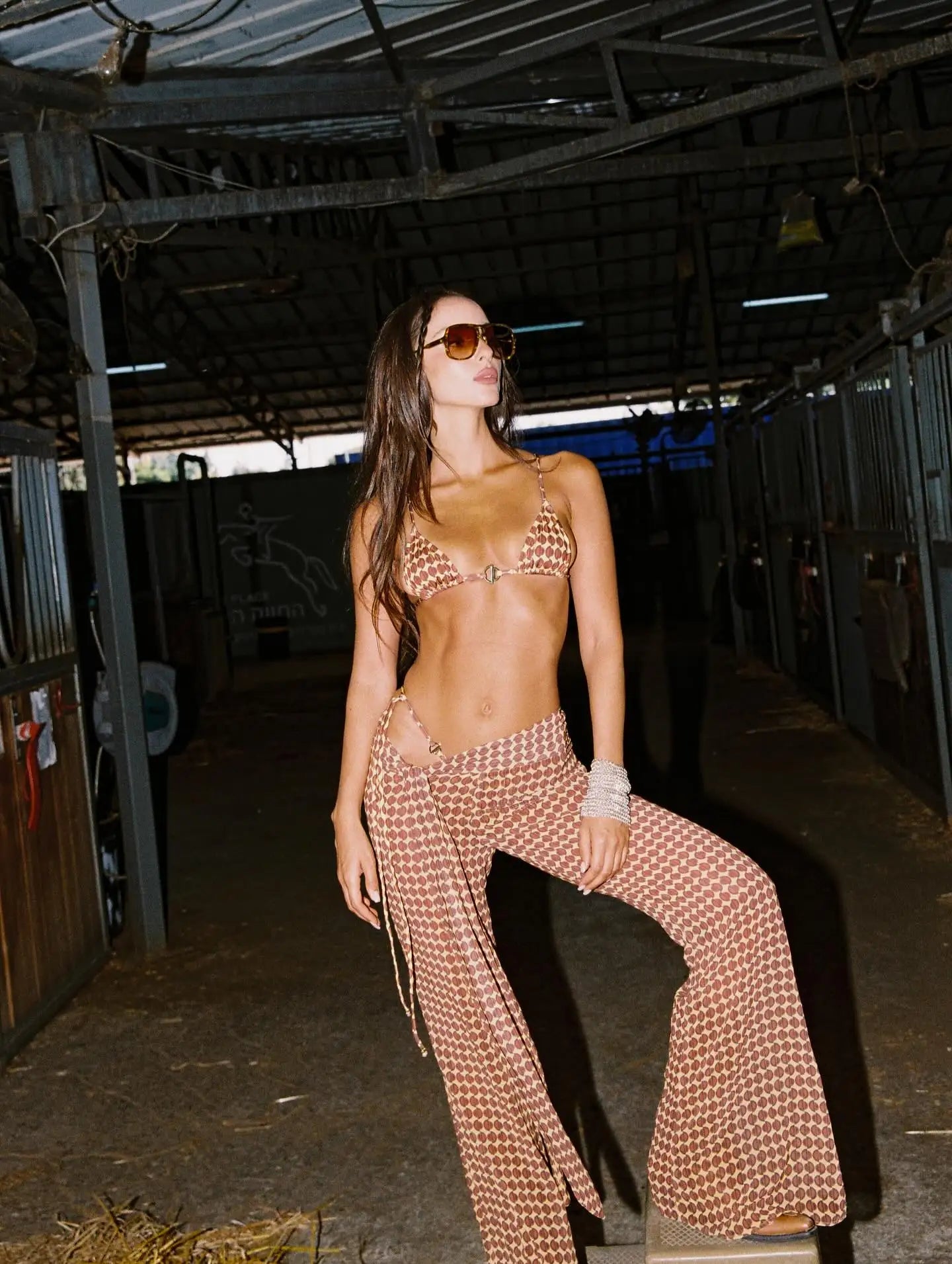 Sexy Halter Bikini Swimsuit with Pants Swimwear Women Brazilian Bikini High Leg Bathing Suit Summer Female