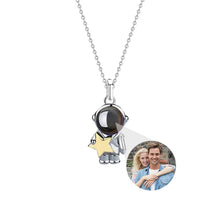 Personalized Photo Projection Necklace Custom Picture Astronaut Star Moon Necklace Customized Birthday Memorial Gifts for Women