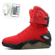 Remote Control LED Mag Shoes Fashion Light Up Sneakers  for Men Air Shoes USB Recharging Shoes Back To The Future Boots 1989