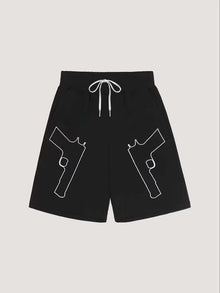 2026 New Men's and Women's Fashionable Personalized Printed Oversized Loose Summer Street Fashionable Casual Quick Drying Shorts