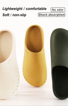 ANNO Soft Nurses Medical Shoes Anti-slip Protective Clogs Operating Room Lab Slippers Chef Work Flat Clog Hospital Foot Wear