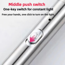 3-in-1 Laser Pen Cat Teaser, Purple Light Illumination Laser Infrared USB Moon Light Cat Toy