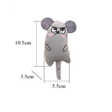 Cartoon cat and dog shaped toys, bite-resistant puppy plush dolls cat self-entertainment teeth grinding and cleaning interactiv
