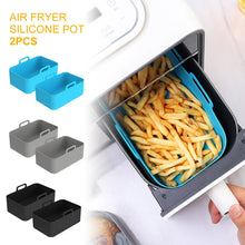 2Pcs Air Fryer Silicone Liner for Ninja Dual Air Fryer Accessories Reusable Baking Pan Basket Oven Pot Liner Kitchen Accessories