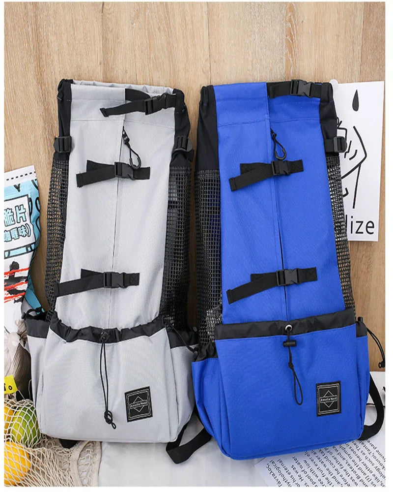 Dog Backpack Carrier Open Top Pet Travel Bag Breathable Washable Portable Outdoor Cycling Shopping Puppy Cat Backpack Pet