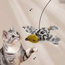 Flapping Wings Sparrow Toys Rechargeable Simulated Chirping Bird Cat Toy Bird Chirping Cat Toy for Indoor Cats