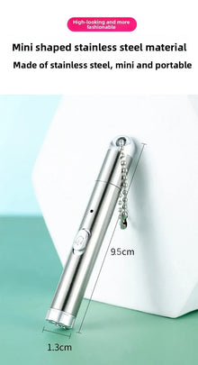 3-in-1 Laser Pen Cat Teaser, Purple Light Illumination Laser Infrared USB Moon Light Cat Toy