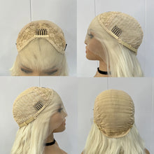 Light Orange Synthetic Lace Front Wig Glueless Daily Wear