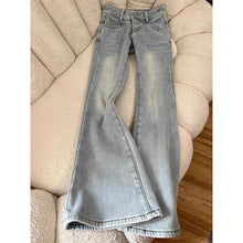 Y2K Fleece Flare Jeans Women Harajuku Streetwear Lace Bow Denim Pants Winter Fashion Sweet Cute High Waist Slim Design Trousers