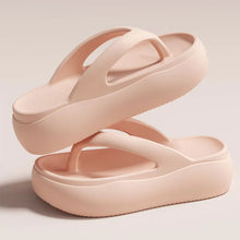 Height-increasing Platform Slippers Non-slip 5CM EVA Beach Sandals Soft Sole Anti-odor Women's Flip Flops Everyday Outfits