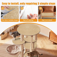 Cat Carpet Cat Scratching Mat Trimmable Self-Adhesive Carpet DIY Climbing Scratcher Scratch Furniture Protector Covering Posts