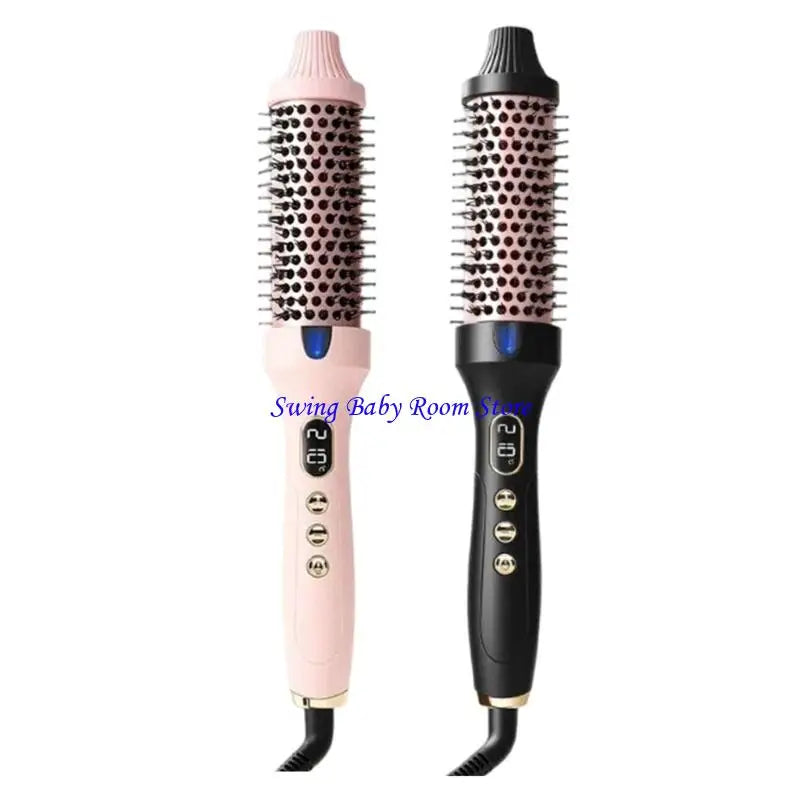 K1AD Multi Function Hair Brush For Straightening And Curling Volumizing Dry Or Wet Hair ABS Material Lightweight Design
