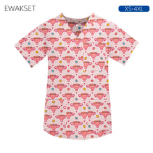 Women men Cartoon X-ray Surgical Tops pure Cotton Short Sleeve Medical Uniform Hospital Clinic Scrubs Blouse orthopedics Clothes