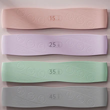 Silicone Resistance Bands with 4 Resistance Levels Exercise Workout Loop Bands Workout Stretch Bands for Home Gym Yoga