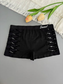 Seamless Sports Underpants Skirt Seamless Knickers Shorts Under The Skirt Sexy Side Mesh Hollow Out Boxer Panties Safety Panty