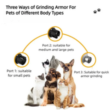 Pet Nail Grinder with LED Light - USB Rechargeable Clipper for Cats and Dogs, Professional Paws Grooming Trimmer Supplies