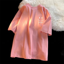 T-shirt à manches courtes imprimé, tendance et décontracté, style unisexe, coupe ample, grande taille, pour femmes et hommes