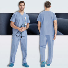 Men's Medical Scrubs Sets Hospital Nursing Uniforms Breathable Sanitary Clinical Aesthetic Nurse Suits Doctor Workwear 8020-02