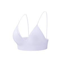 Flarixa Triangle Cup Deep V Neck Bralettes Camisole Bra for Woman Yoga Top Corset With Push Up Effect Soft Underwear Lingerie