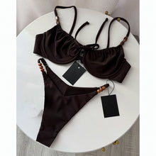 Push Up Bikini Set Women Beads Dot Swimwear Beachwear 2026