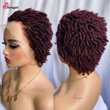 13x4Lace Front African Scroll Dark 99j Bug Human Hair Wig Natural Looking for Women Heat Stylable Comfortable Fit Easy To Style