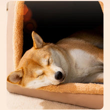 Removable Dog Warm House Washable Pet bed for Large Medium Dogs Travelling Portable Classic Design Pet House Sleeping Bed