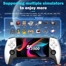 Multifunctional 5 Inch IPS HD Retro Handheld Game Console SF3500 Support Multi-System with FHD Port& Dual Core,256GB Expandable