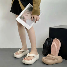Height-increasing Platform Slippers Non-slip 5CM EVA Beach Sandals Soft Sole Anti-odor Women's Flip Flops Everyday Outfits