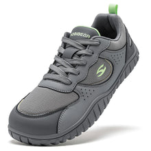 HOBIBEAR Unisex Wide Toe Sneakers Comfortable Walking Shoes Lace Up Outdoor Travel Breathable Running Sneakers