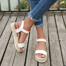 Wedge Sandals For Women Hemp Rope Sole Platform Shoes