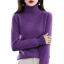 Women's Loose-Fit Autumn Winter Knitted Turtleneck Sweater