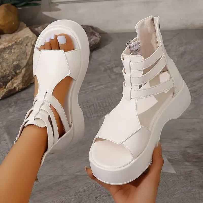 Roman Sandals Sandals Spring And Summer Flat Heel Muffin Women