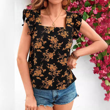 New European And American-style Printed Ruffled Short-sleeve Shirt by Mirlaine Univers New European And American-style Printed Ruffled Short-sleeve Shirt Mirlaine Univers new-european-and-american-style-printed-ruffled-short-sleeve-shirt 0 New European And American-style Printed Ruffled Short-sleeve Shirt Mirlaine Univers New European And American-style Printed Ruffled Short-sleeve Shirt