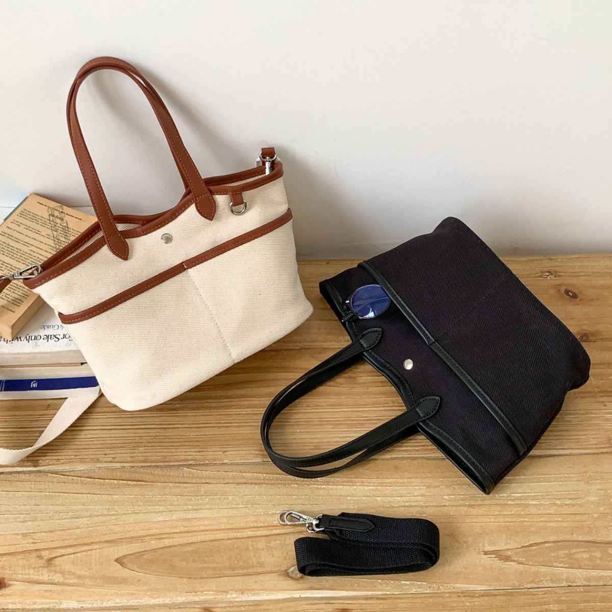 Korean-style Tote Canvas Bag Spacious Stylish For Work